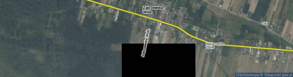 Zdjęcie satelitarne Zakrzewska Wola ul.